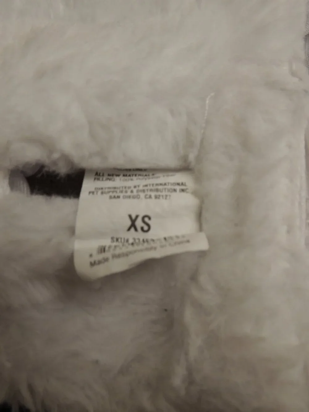 Petco Bootique Panda Dog Cat Costume Hooded Plush Fuzzy Size XS Used